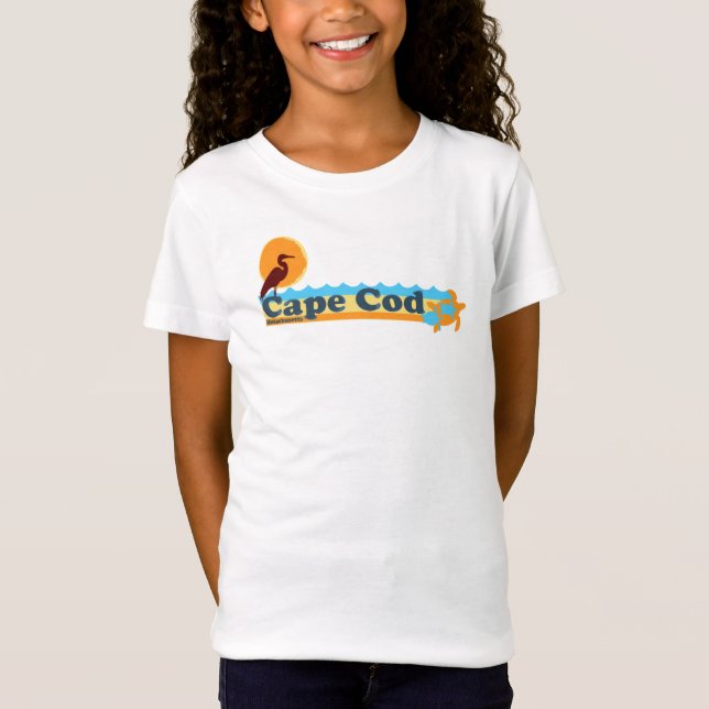 Cape Cod "Beach" Design. T-Shirt (Front)