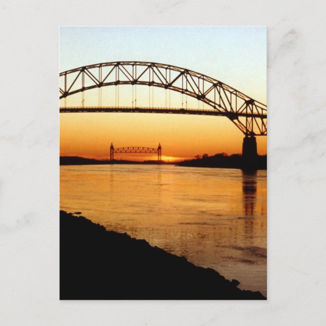 Cape Cod Bourne Bridge Postcard (Front)
