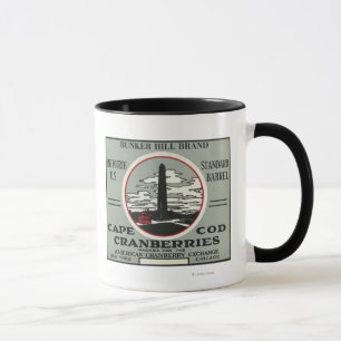 Cape Cod Bunker Hill Brand Cranberry Label Mug