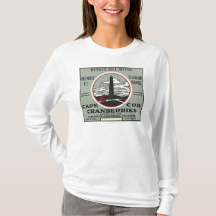 Cape Cod Bunker Hill Brand Cranberry Label T-Shirt