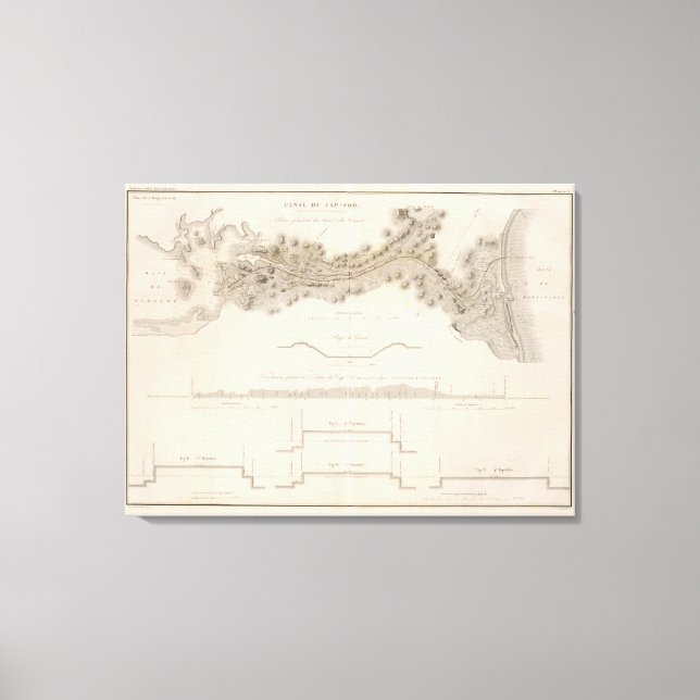 Cape Cod Canal Canvas Print (Front)