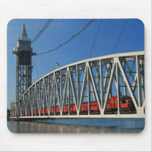 Cape Cod Canal Railroad Bridge Train Mouse Mat