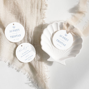 CAPE COD Coastal Minimalist Wedding Thank You Favour Tags
