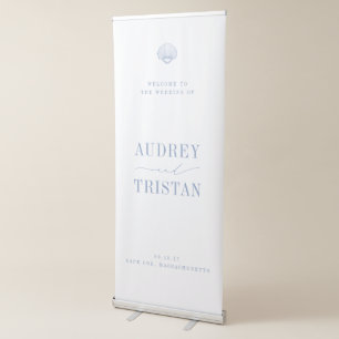 CAPE COD Coastal Wedding Welcome Retractable Banner