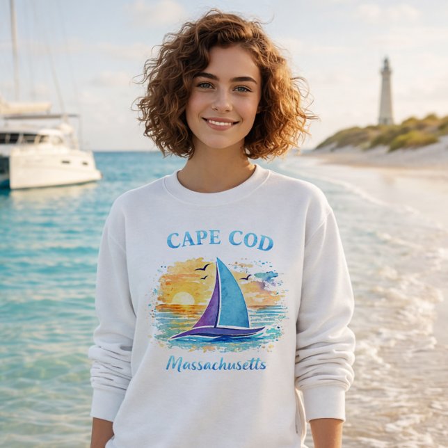 Cape Cod Cute Beach Coastal Sweatshirt (Creator Uploaded)