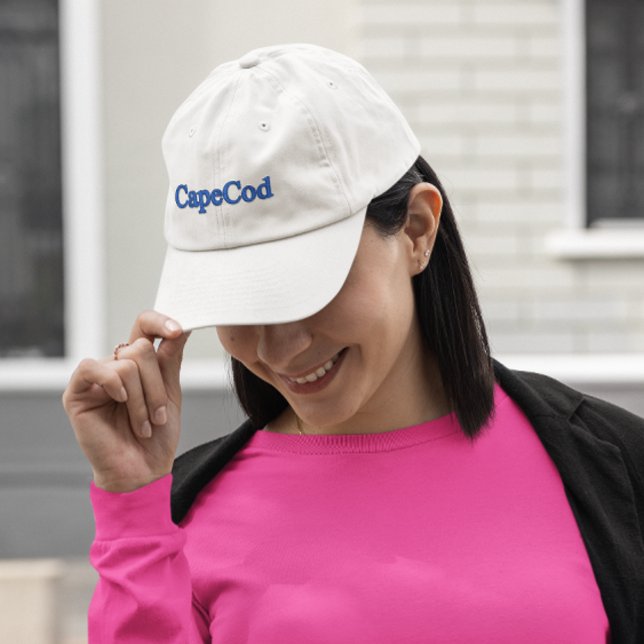 Cape Cod Embroidered Golf Hat – Personalised Text (Creator Uploaded)