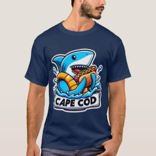 CAPE COD-GREAT WHITE EATING HOT DOG 7 T-Shirt