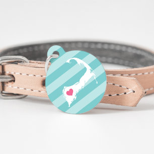 Cape Cod Heart Pet Tag