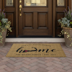 Cape Cod Home Town Personalised Doormat