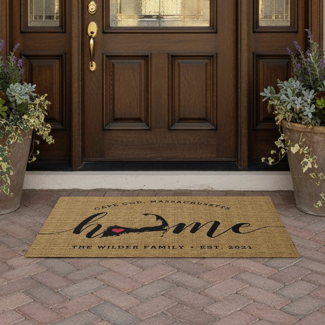 Cape Cod Home Town Personalised Doormat (Creator Uploaded)