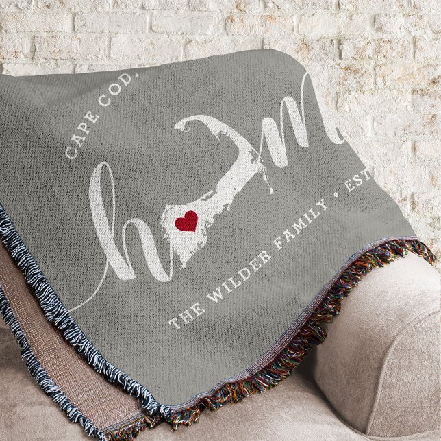 Cape Cod Home Town Personalised Throw Blanket (Creator Uploaded)