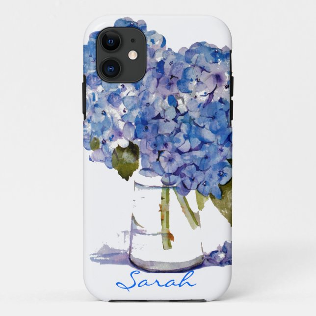 Cape Cod Hydrangeas iPhone 5 case Personalised (Back)