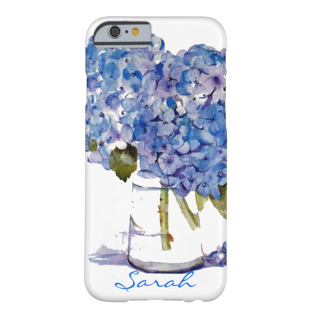 Cape Cod Hydrangeas iPhone 6 case Personalised (Back)