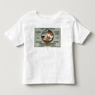 Cape Cod John Alden Brand Cranberry Label Toddler T-Shirt