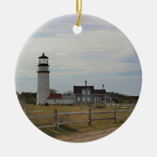 Cape Cod Light Ceramic Tree Decoration