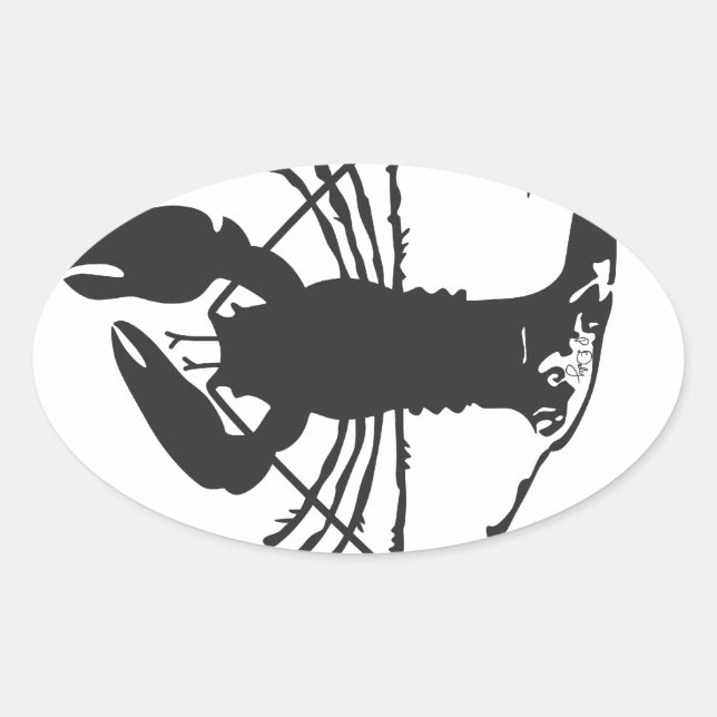 CAPE COD LOBSTER OVAL STICKER (Front)