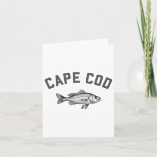 Cape Cod Machusetts Fishing Stripers Card
