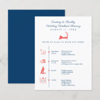 Cape Cod Map Wedding Reception Itinerary Timeline