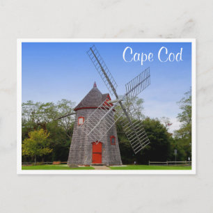 Cape Cod Mass Eastham Windmill Post Card
