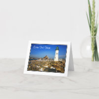 Cape Cod Mass Lighthouse Greeting Card - Customise