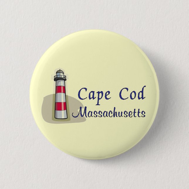 Cape Cod Massachusetts 6 Cm Round Badge (Front)