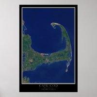 Cape Cod Massachusetts From Space Satellite Map