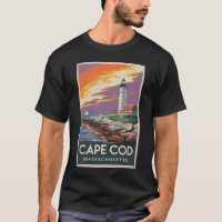 Cape Cod Massachusetts Illustration Travel Art