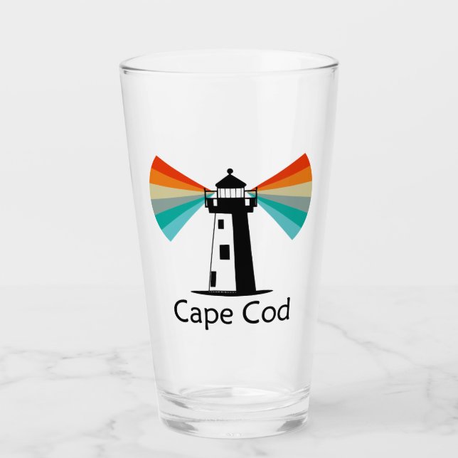 Cape Cod Massachusetts Lighthouse Rainbow Glass (Front)