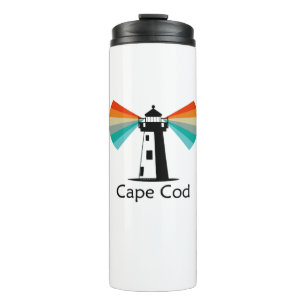 Cape Cod Massachusetts Lighthouse Rainbow Thermal Tumbler