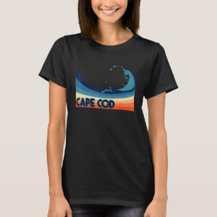 Cape Cod Massachusetts Retro Surf Sailing & Fishin T-Shirt