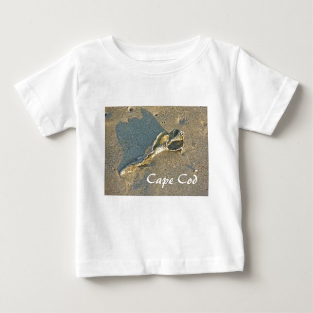 Cape Cod Massachusetts - Shell & Surf Baby T-Shirt (Front)