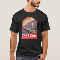 Cape Cod Massachusetts Travel Art Emblem