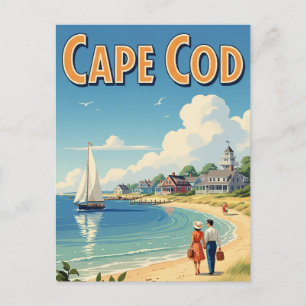 Cape Cod Massachusetts Travel Postcard