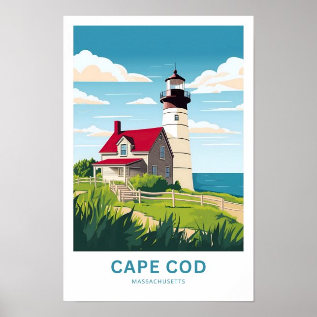 Cape Cod Massachusetts Travel Print (Front)