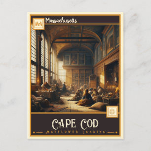 Cape Cod, Massachusetts    Vintage Postcard
