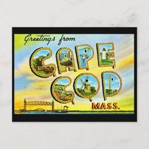 Cape Cod Massachusetts Vintage Postcard