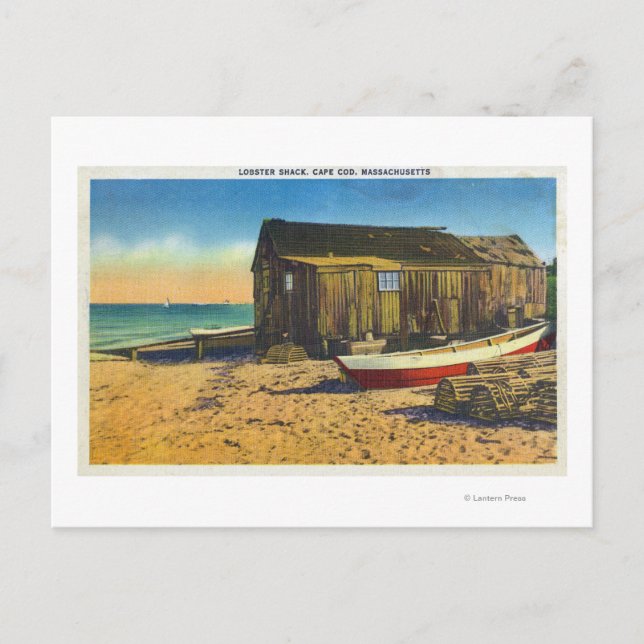 Cape Cod, MassachusettsView of a Lobster Shack Postcard (Front)