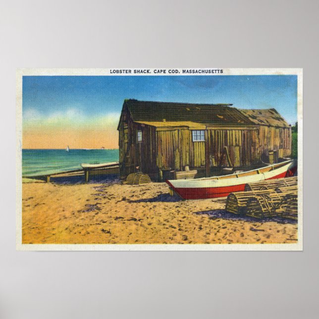 Cape Cod, MassachusettsView of a Lobster Shack Poster (Front)