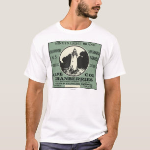 Cape Cod Minots Light Brand Cranberry Label T-Shirt