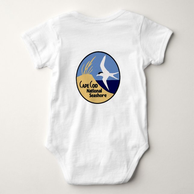Cape Cod National Seashore Baby Bodysuit (Back)