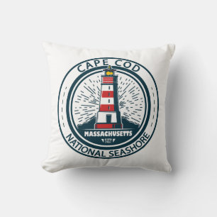 Cape Cod National Seashore Massachusetts Badge Cushion