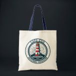 Cape Cod National Seashore Massachusetts Badge Tote Bag<br><div class="desc">Cape Cod National Seashore illustration in a badge style circle.</div>