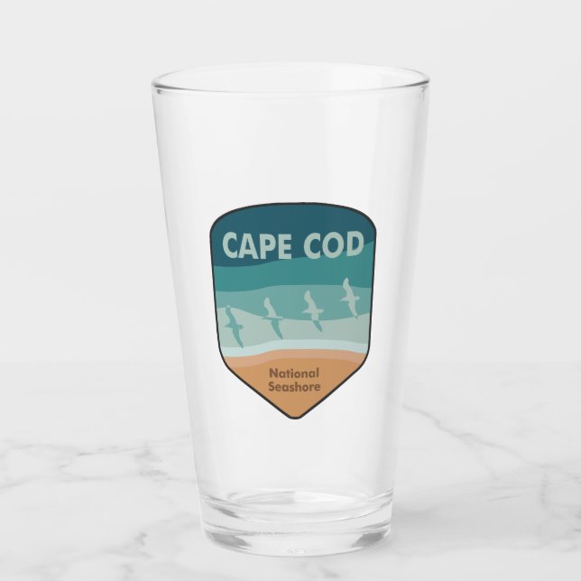 Cape Cod National Seashore Massachusetts Seagulls Glass (Front)