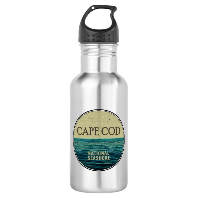 Cape Cod National Seashore Ocean Birds 532 Ml Water Bottle (Front)