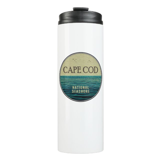 Cape Cod National Seashore Ocean Birds Thermal Tumbler (Front)