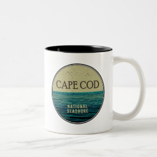 Cape Cod National Seashore Ocean Birds Two-Tone Coffee Mug