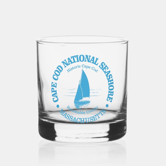 Cape Cod NS (sailboat) Whiskey Glass (Front)