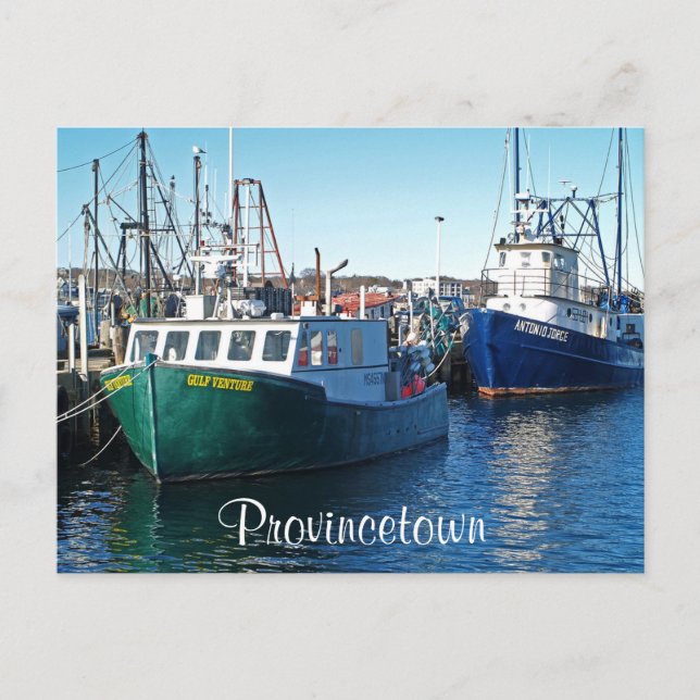 Cape Cod Provincetown Harbour,  Mass Post Card (Front)