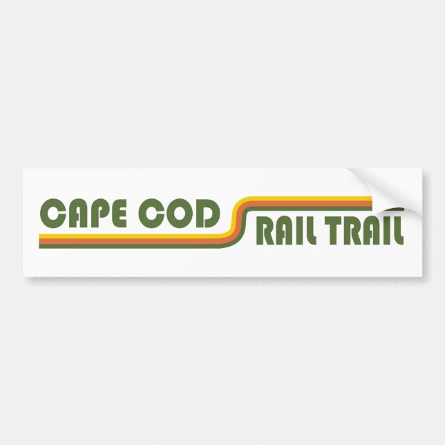 Cape Cod Rail Trail Bumper Sticker (Front)