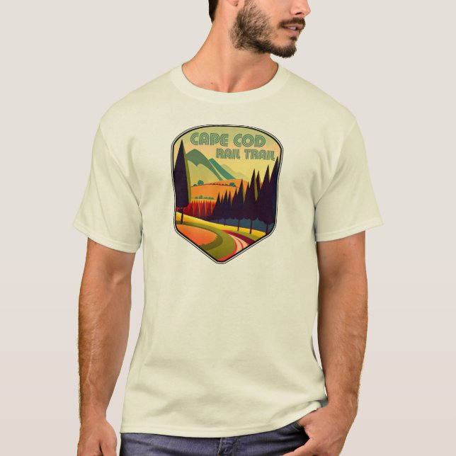 Cape Cod Rail Trail Colours T-Shirt (Front)
